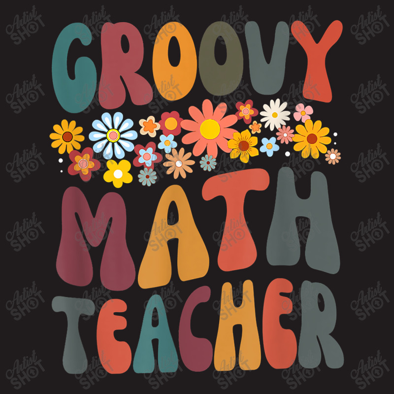 Floral Retro Groovy Math Teacher Matching Student Subject Mens Best Waist Apron | Artistshot