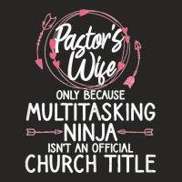 Womens Funny Pastor Wife Design Women Mom Pastor Wife Appreciation Ladies Fitted T-shirt | Artistshot