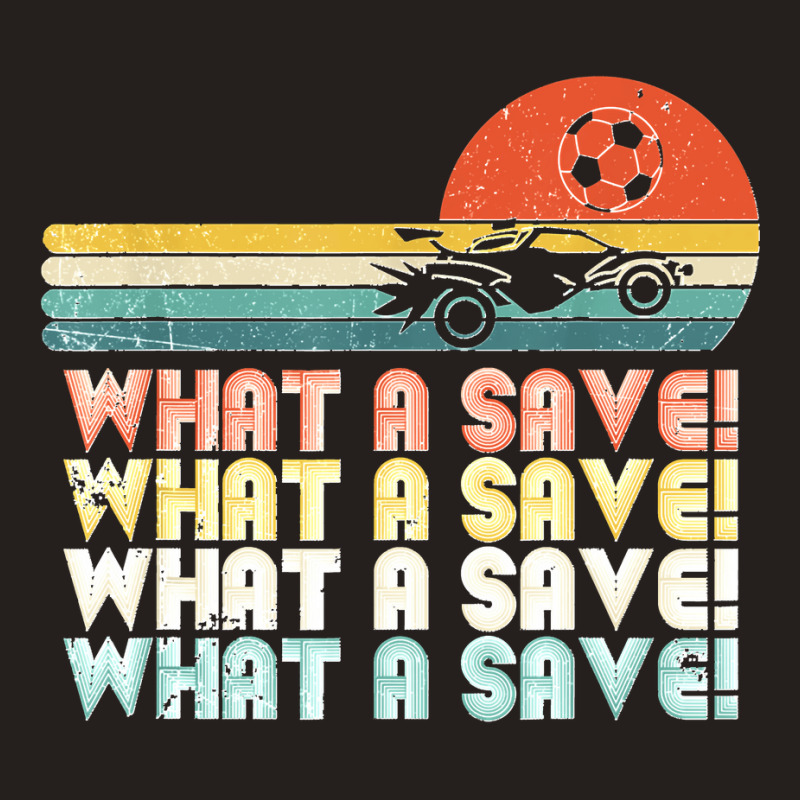 What A Save Vintage Retro Rocket Soccer Car League Tank Top by cm-arts | Artistshot