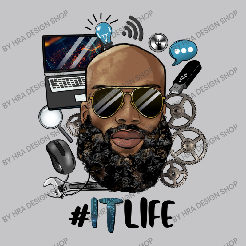 Black Bald Man Information Technology Life Baby Bodysuit by HRA Design Shop | Artistshot