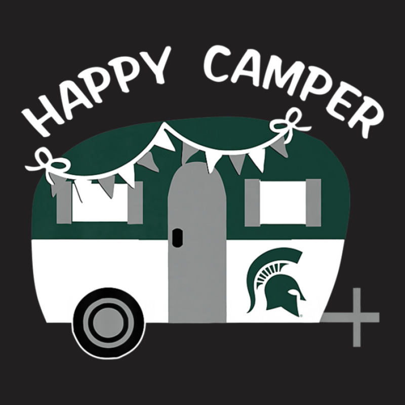 Michigan State Spartans Camping Vintage Camping Car T-shirt | Artistshot