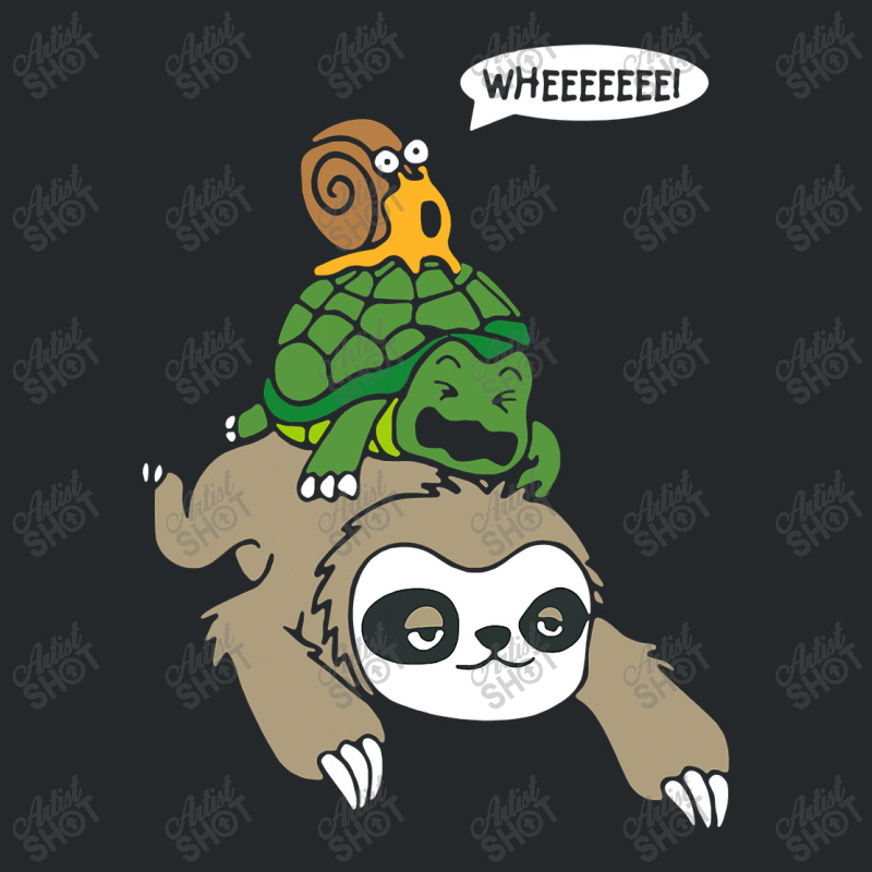 Sloth Turtle Snail Piggyback T Animal Running Wild Crewneck Sweatshirt by nhan0105 | Artistshot