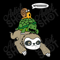 Sloth Turtle Snail Piggyback T Animal Running Wild Men's 3/4 Sleeve Pajama Set | Artistshot