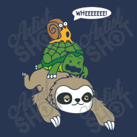 Sloth Turtle Snail Piggyback T Animal Running Wild Men Denim Jacket | Artistshot