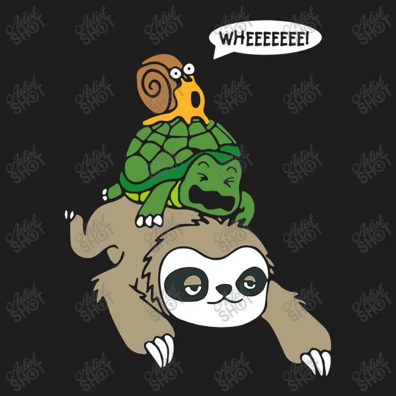 Sloth Turtle Snail Piggyback T Animal Running Wild Classic T-shirt by nhan0105 | Artistshot