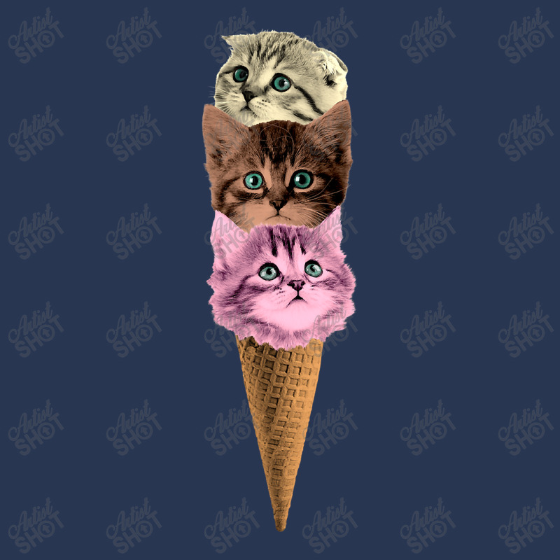 Meowscream Ice Cream Cone Kitten Pun Graphic Ladies Denim Jacket by new121 | Artistshot