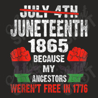 Juneteenth My Ancestors Free Black African Flag Pride Fist Characters  Ladies Fitted T-shirt | Artistshot