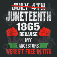 Juneteenth My Ancestors Free Black African Flag Pride Fist Characters  Women's Triblend Scoop T-shirt | Artistshot