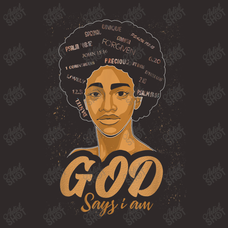 African American Girl God Says I Am Black Pride Melanin Music Vintage  Racerback Tank by TyrellDesign | Artistshot