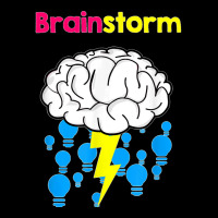 Funny Brainstorm Good Idea Lightbulb Thunder V-neck Tee | Artistshot