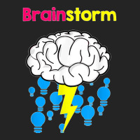 Funny Brainstorm Good Idea Lightbulb Thunder 3/4 Sleeve Shirt | Artistshot