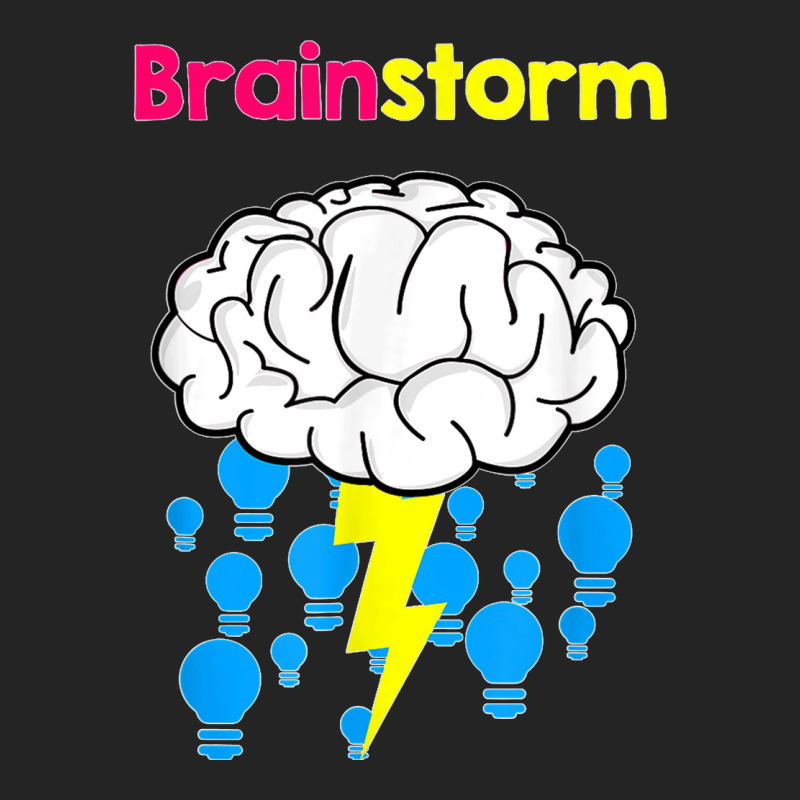 Funny Brainstorm Good Idea Lightbulb Thunder 3/4 Sleeve Shirt | Artistshot