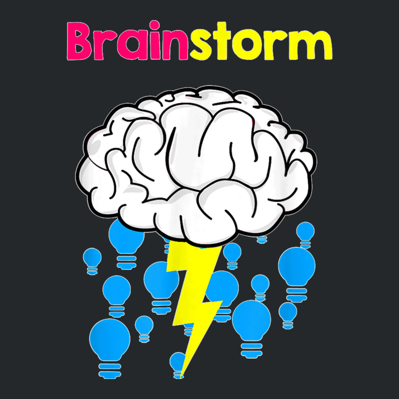 Funny Brainstorm Good Idea Lightbulb Thunder Crewneck Sweatshirt | Artistshot