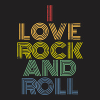 I Love Rock And Roll Distressed Rainbow 70s T-shirt | Artistshot