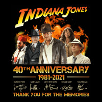 Indiana Jones 40th Anniversary 1981-2021 Thank You For The Memories Men's Long Sleeve Pajama Set | Artistshot