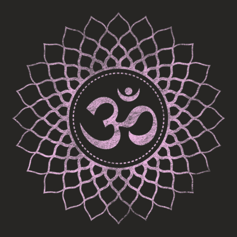 Crown Chakra Sahasrara Tantra Yoga Sacred Symbol Om Ladies Fitted T-Shirt by AliaOwens | Artistshot