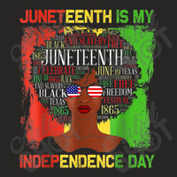 Juneteeth Is My Independence Day Black Women History Month Characters  Ladies Fitted T-shirt | Artistshot