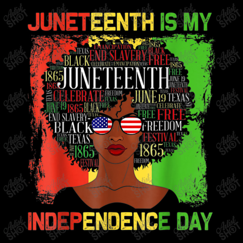 Juneteeth Is My Independence Day Black Women History Month Characters  Women's V-Neck T-Shirt by KhalilDesign | Artistshot