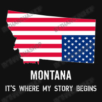 Montana It's Where My Story Begins Baby Bibs | Artistshot