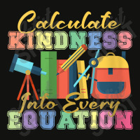 Womens Calculate Kindness Into Every Equation Mathematicians Funny Gif Scorecard Crop Tee | Artistshot