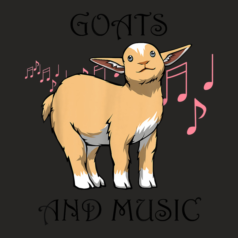 Funny Musician Goat Farm Animal Music Ladies Fitted T-Shirt by NormMoskop | Artistshot