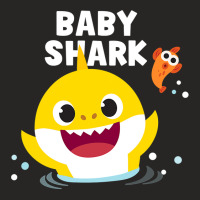 Pinkfong Baby Shark  With Text Ladies Fitted T-shirt | Artistshot