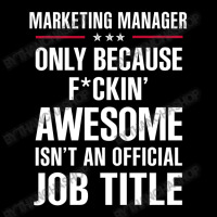 Gift For F Ckin' Awesome Marketing Manager Cropped Hoodie | Artistshot