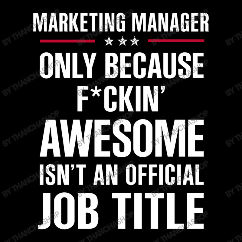 Gift For F Ckin' Awesome Marketing Manager Cropped Hoodie by thanchashop | Artistshot