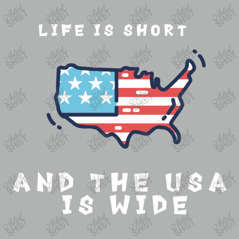 Life Is Short And The Usa Is Wide Zipper Hoodie | Artistshot