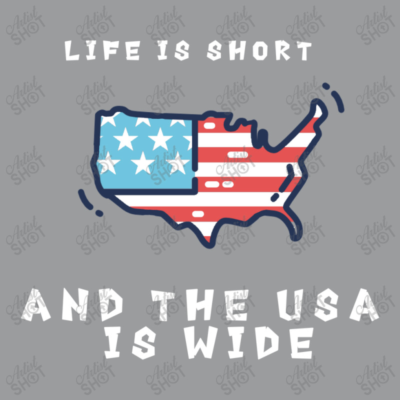 Life Is Short And The Usa Is Wide Classic T-shirt | Artistshot