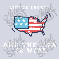 Life Is Short And The Usa Is Wide Fleece Short | Artistshot