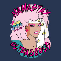 Jem And The Holograms Yoga Outrageous Namastay In Bed 80s Party Mask Men Denim Jacket | Artistshot