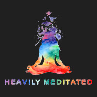 Yoga Girl Heavily Meditated Funny Meditation Rainbow Color Tank Top Ladies Polo Shirt | Artistshot