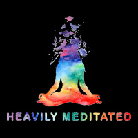 Yoga Girl Heavily Meditated Funny Meditation Rainbow Color Tank Top Cropped Sweater | Artistshot