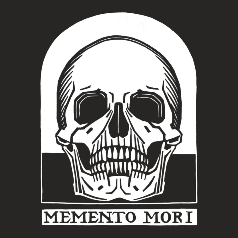 Human Skull Memento Mori Ladies Fitted T-Shirt by declangreenwood | Artistshot