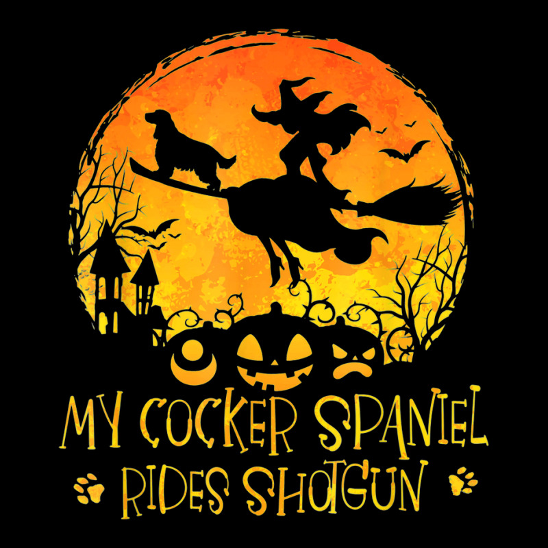 Halloween Cocker Spaniel Rides Shotgun Funny Dog Lover Fleece Short by Newshirt | Artistshot