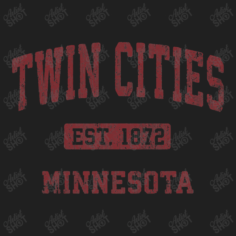 Twin Cities Minnesota Mn Vintage Athletic Sports Design Drawstring Bags | Artistshot