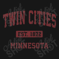 Twin Cities Minnesota Mn Vintage Athletic Sports Design Medium-length Apron | Artistshot