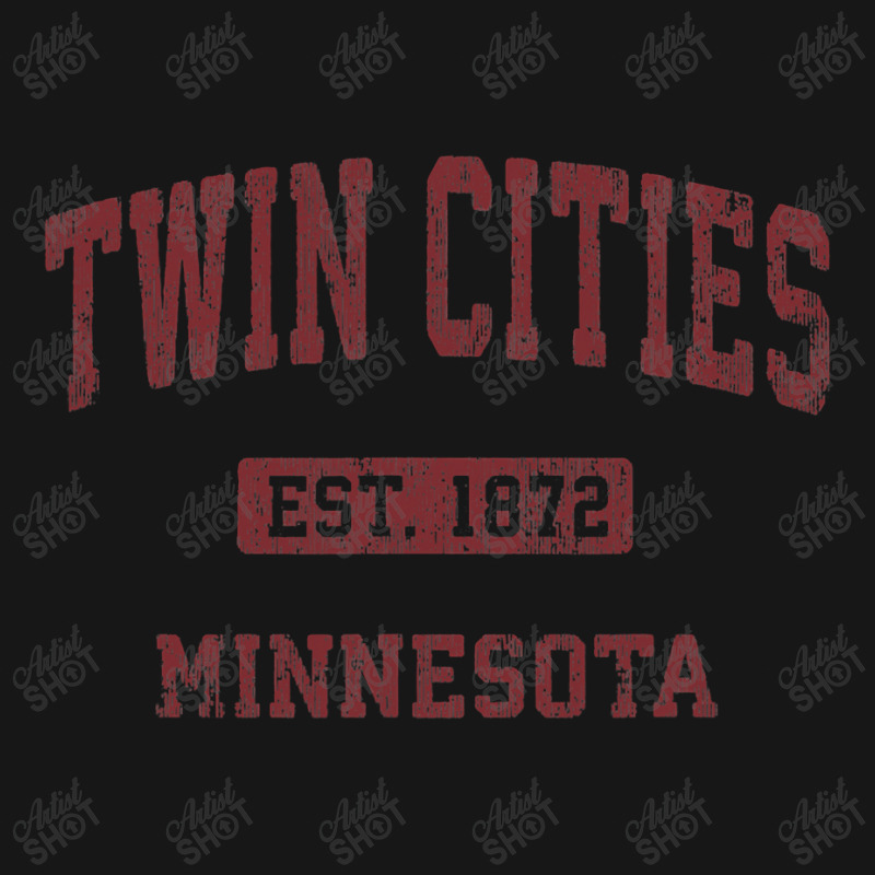 Twin Cities Minnesota Mn Vintage Athletic Sports Design Medium-length Apron | Artistshot