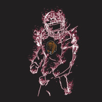 Montana Grizzlies Football Player On Fire - Apparel T-shirt | Artistshot