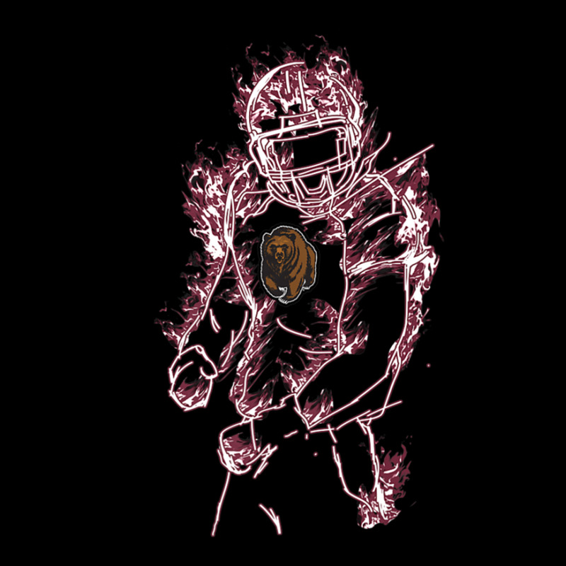 Montana Grizzlies Football Player On Fire - Apparel Pocket T-shirt | Artistshot