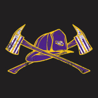 Lsu Tigers Firefighter Axe Flag - Apparel T-shirt | Artistshot