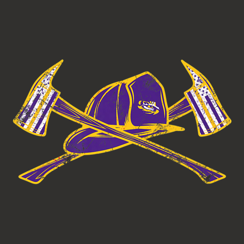 Lsu Tigers Firefighter Axe Flag - Apparel Champion Hoodie | Artistshot