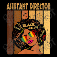 Assistant Director Afro African American Black History Month Painting Adjustable Cap | Artistshot