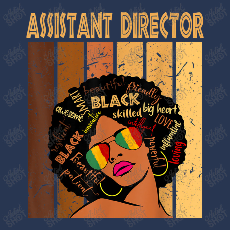 Assistant Director Afro African American Black History Month Painting Ladies Denim Jacket by TyrellDesign | Artistshot