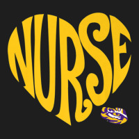 Lsu Tigers Heart Nurse Text - Apparel Classic T-shirt | Artistshot