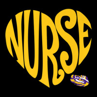 Lsu Tigers Heart Nurse Text - Apparel Lightweight Hoodie | Artistshot