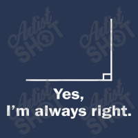 Yes Im Always Right Angle Funny Math Teacher School Art Character Men Denim Jacket | Artistshot