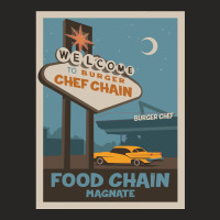 Food Chain Magnate Board Game Minimalist Travel Poster Style Gaming Ar Ladies Fitted T-shirt | Artistshot