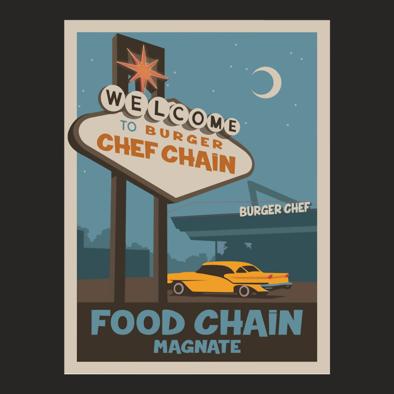 Food Chain Magnate Board Game Minimalist Travel Poster Style Gaming Ar Ladies Fitted T-Shirt by cm-arts | Artistshot